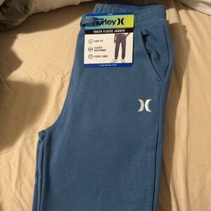 Hurley Youth Fleece Jogger in Soft Blue